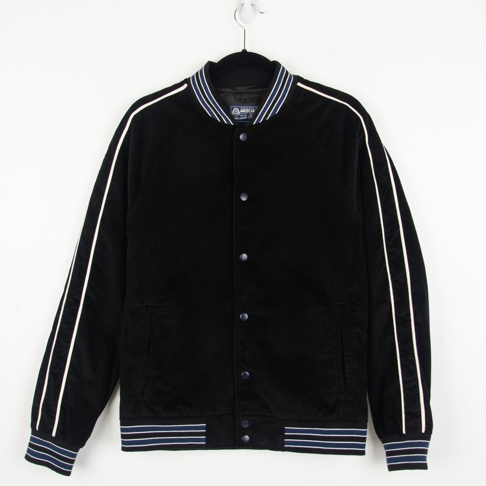 American Rag Black Varsity Corduroy Jacket